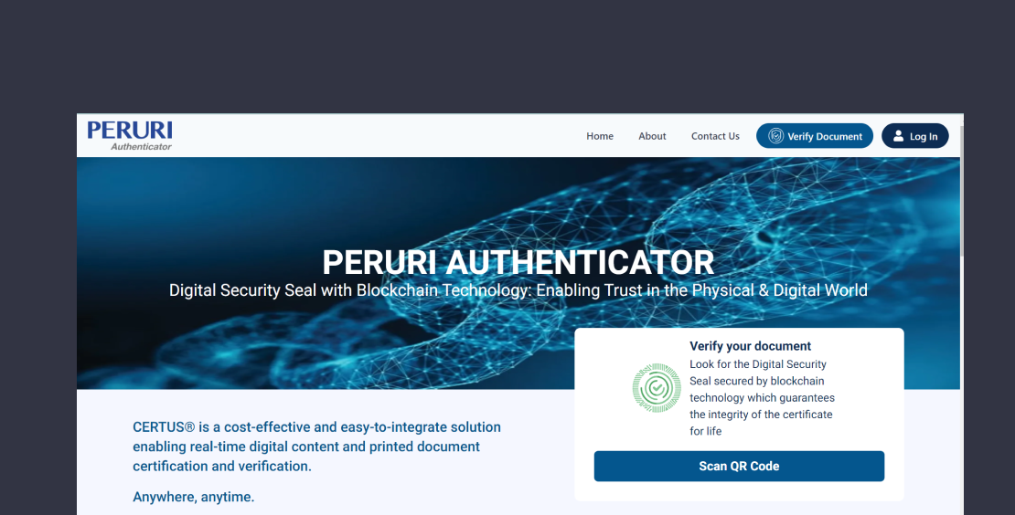 Peruri Authenticator Manager