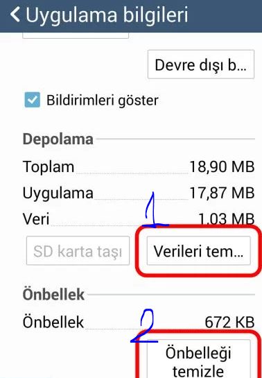Google Play Hizmetleri Durduruldu - Önbellek temizliği