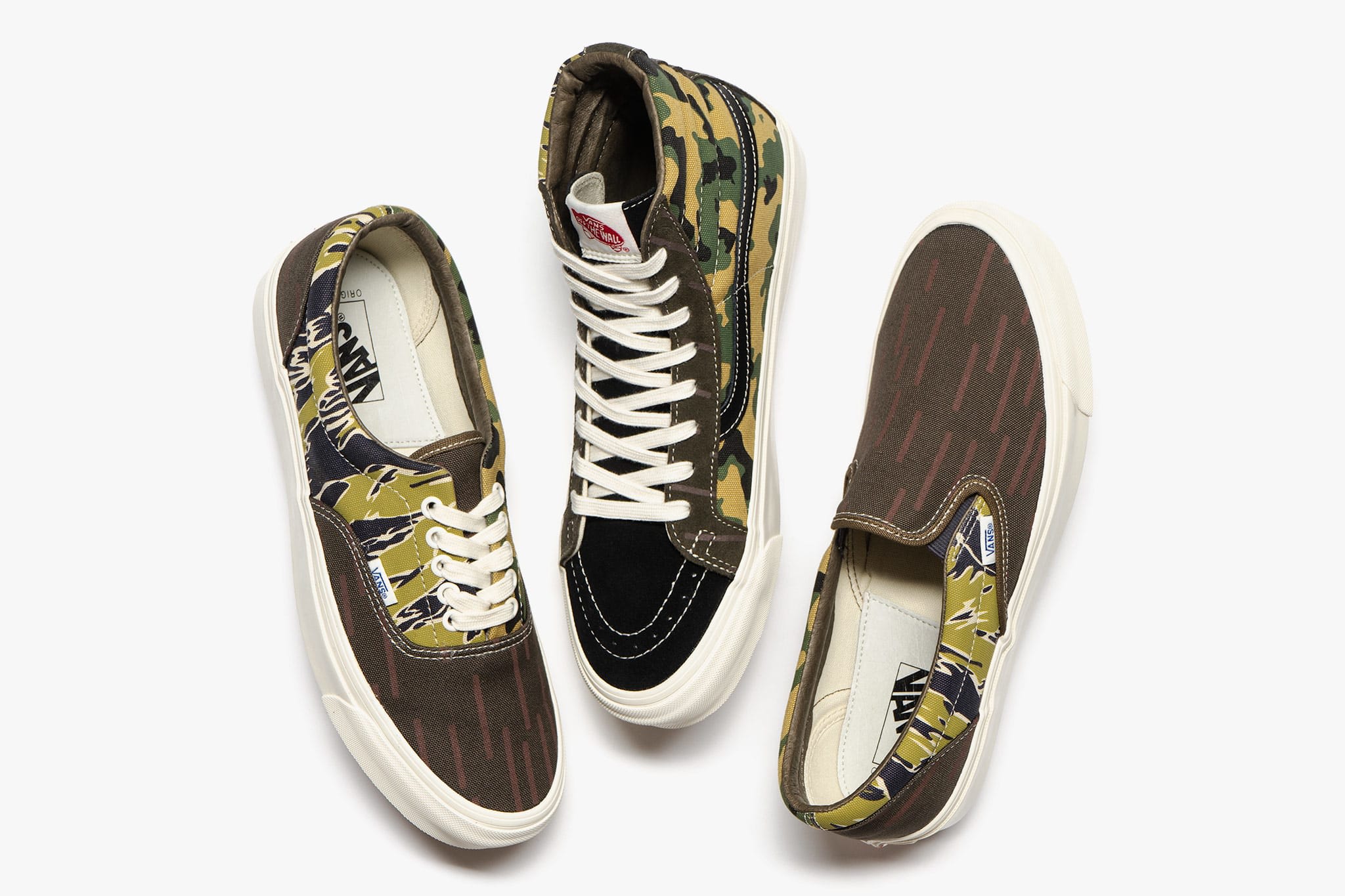 vans mixed camo