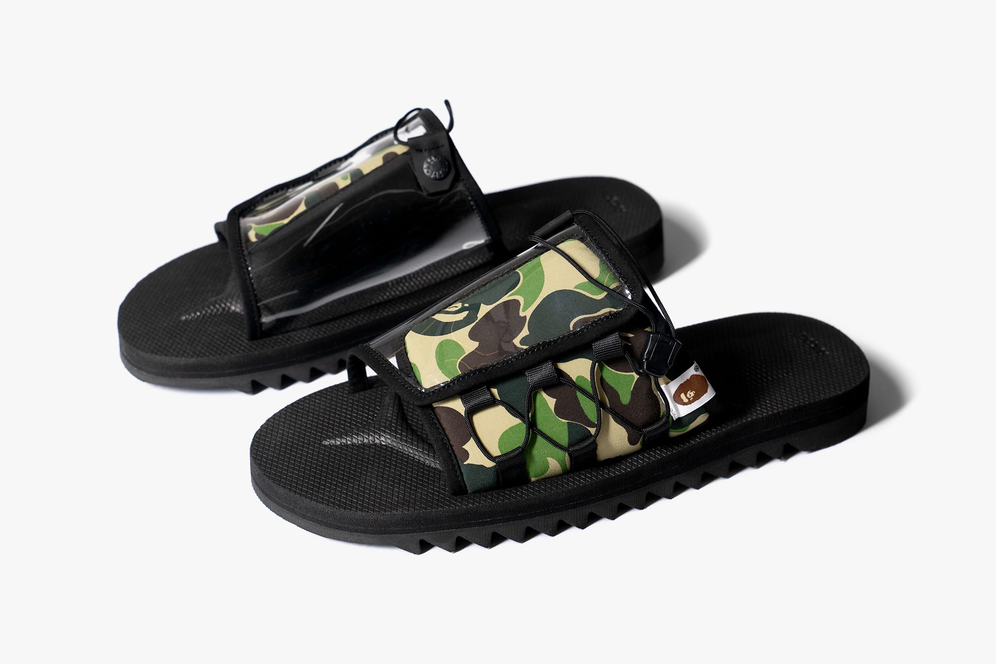 Bape & Suicoke Debut Camo-heavy Sandals