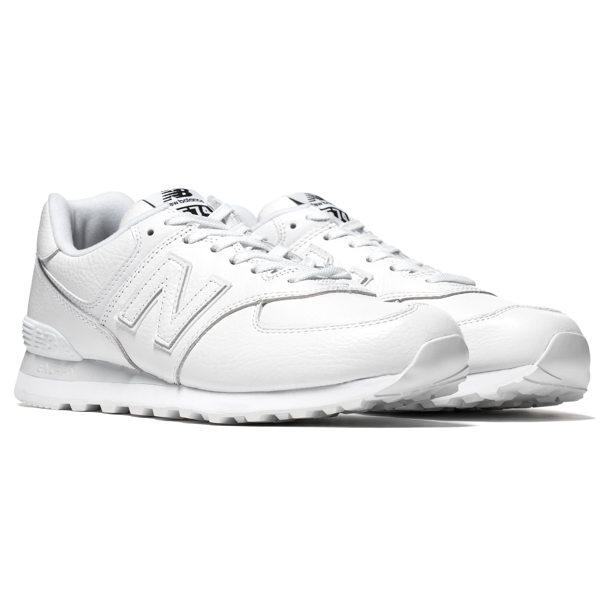 all white new balance 574