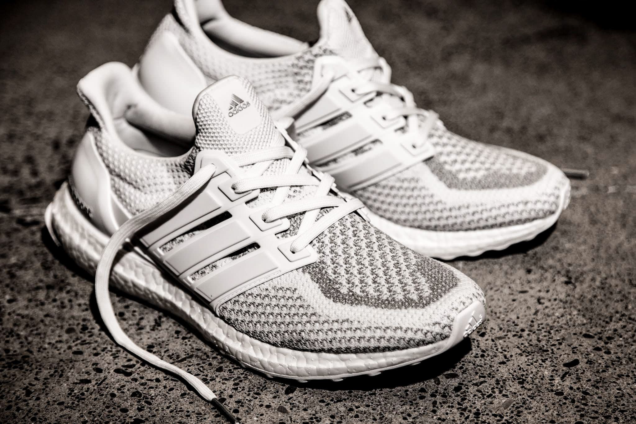 all white ultra boost reflective