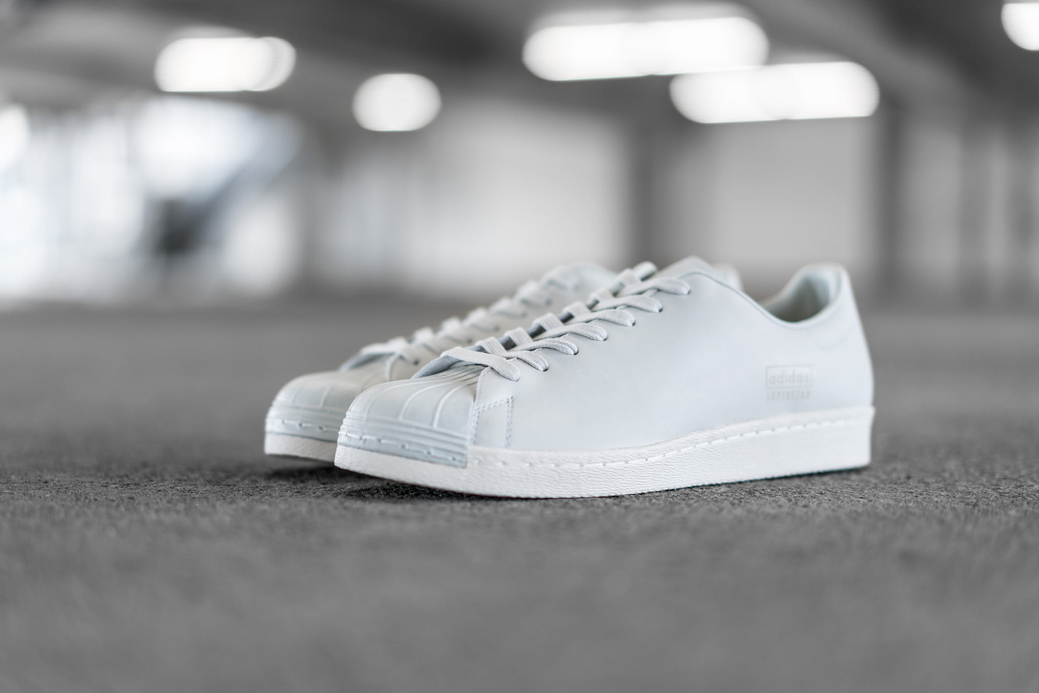 adidas superstar 80s clean all white