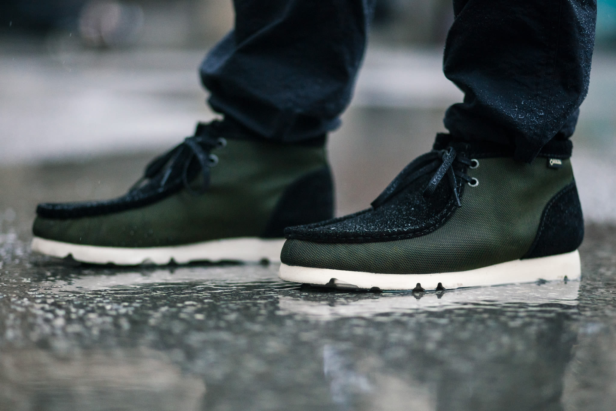 clarks gore tex wallabees