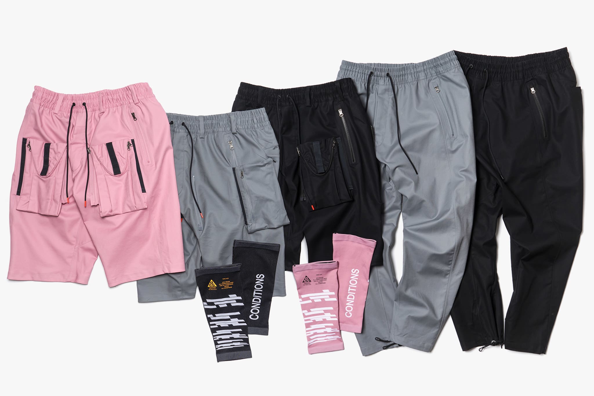 nike acg shorts pink