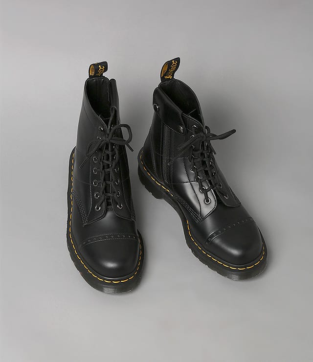 doc martens with side zipper