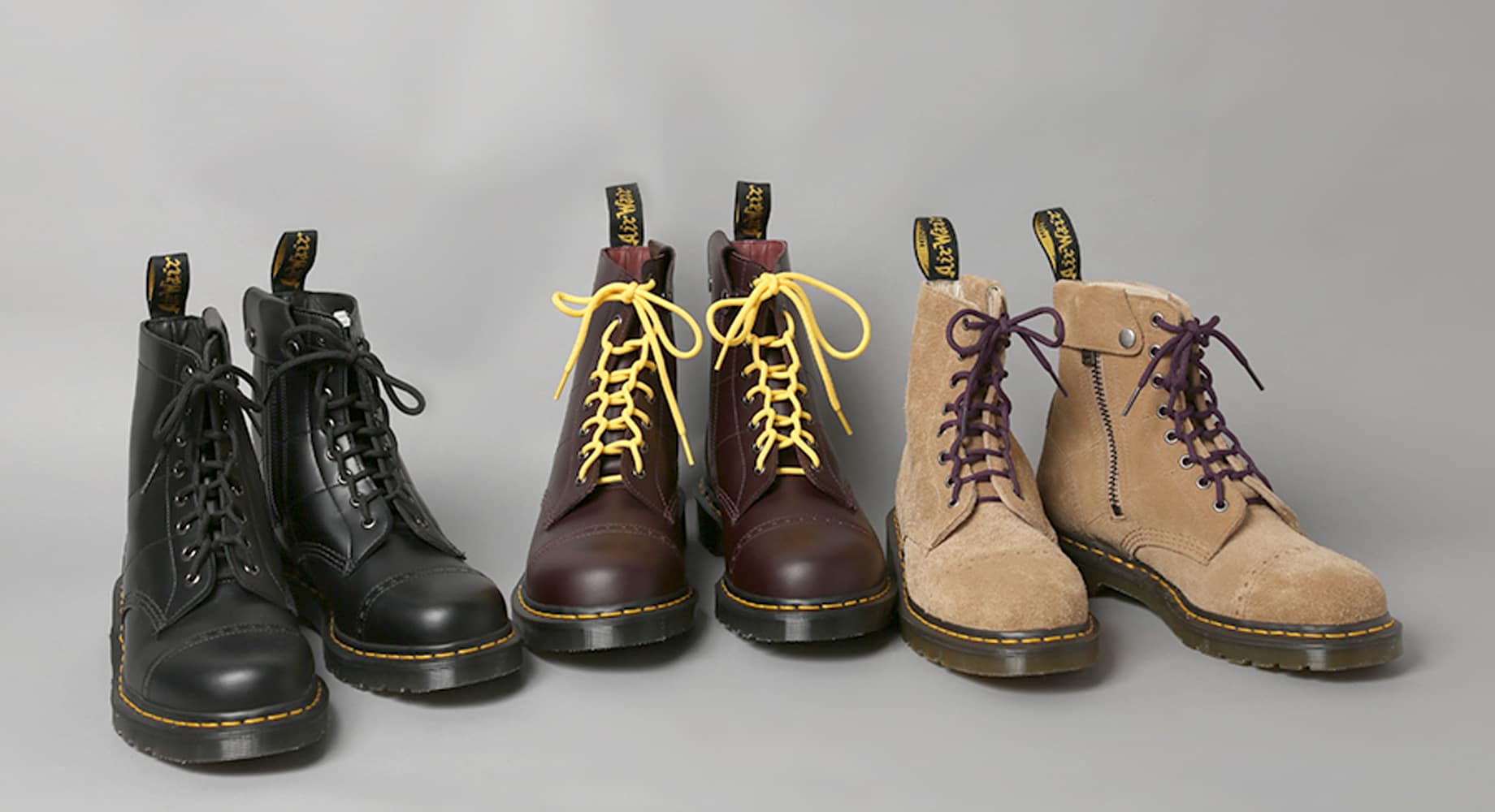 doc martens with zipper on side