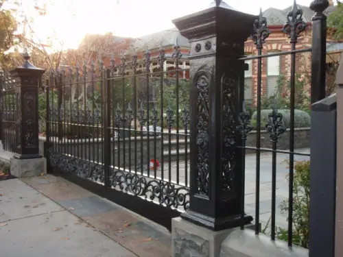 automated electric sliding wrought iron gate