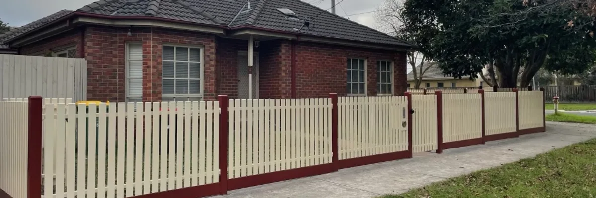 Steel Picket Fence - Heidelberg