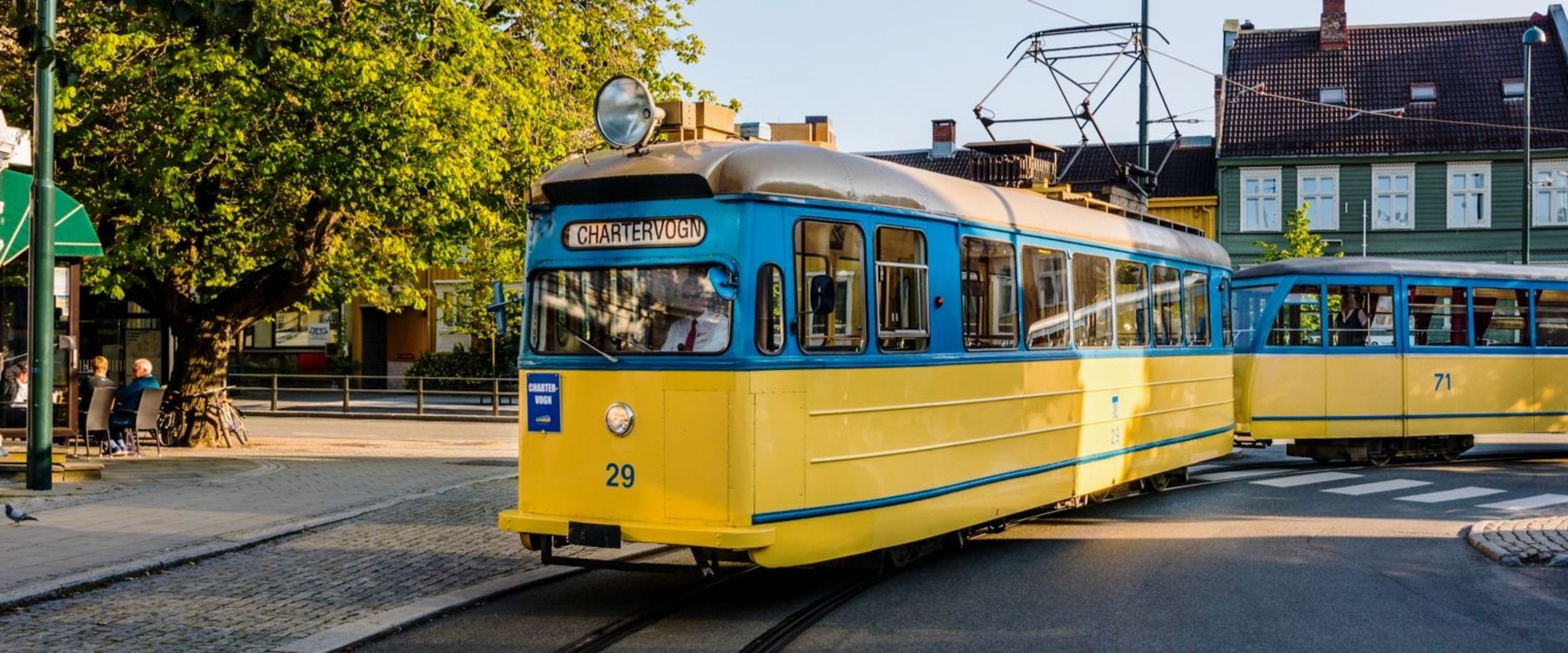 Veterantrikk i Trondheim ein sommardag