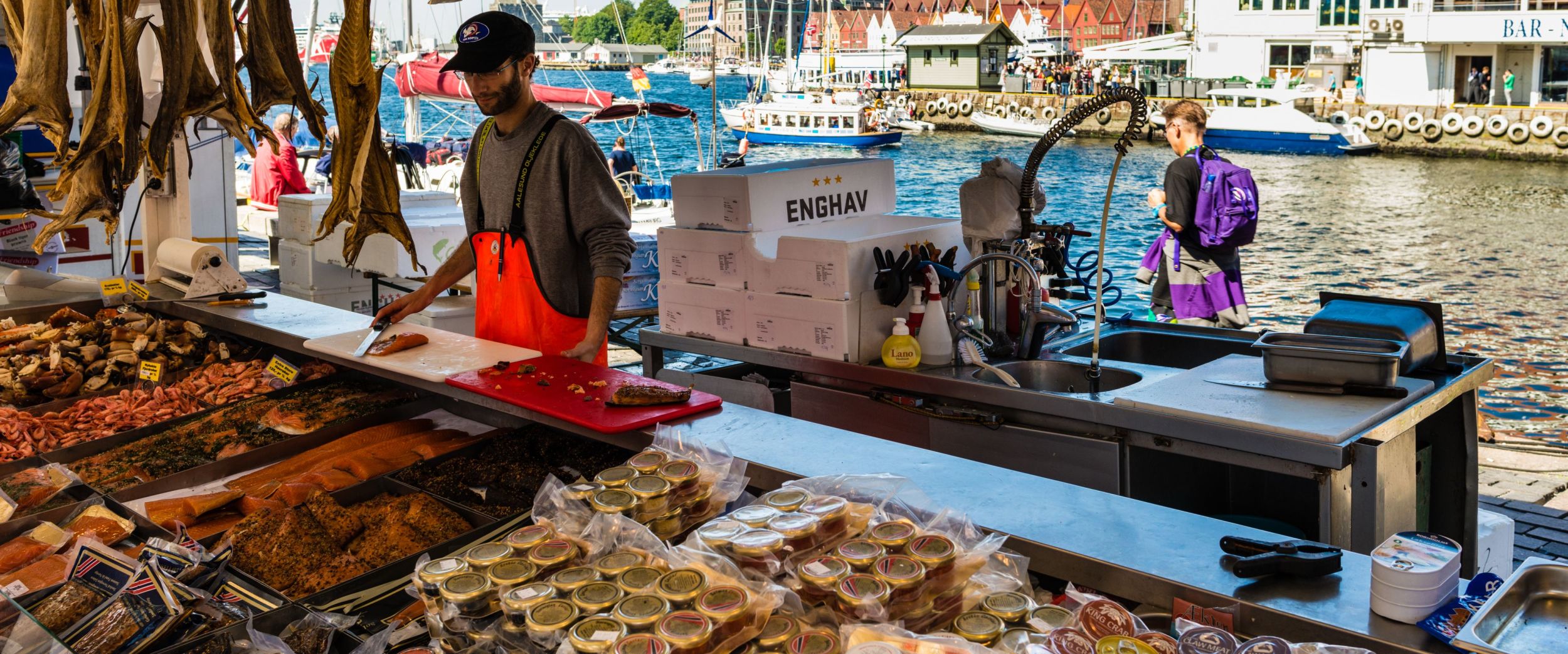 Fishmarket. Fisketorget i Bergen