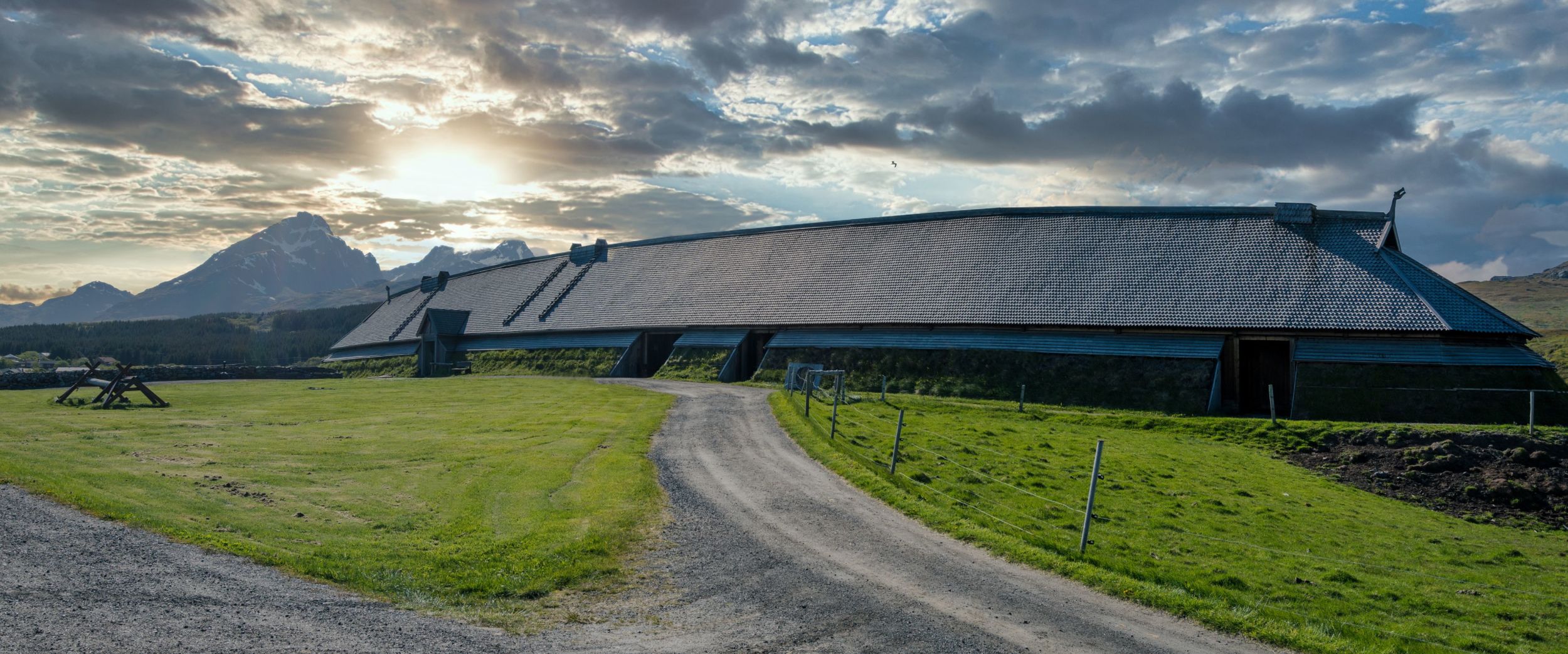 Viking museum in old building style in Lofoten