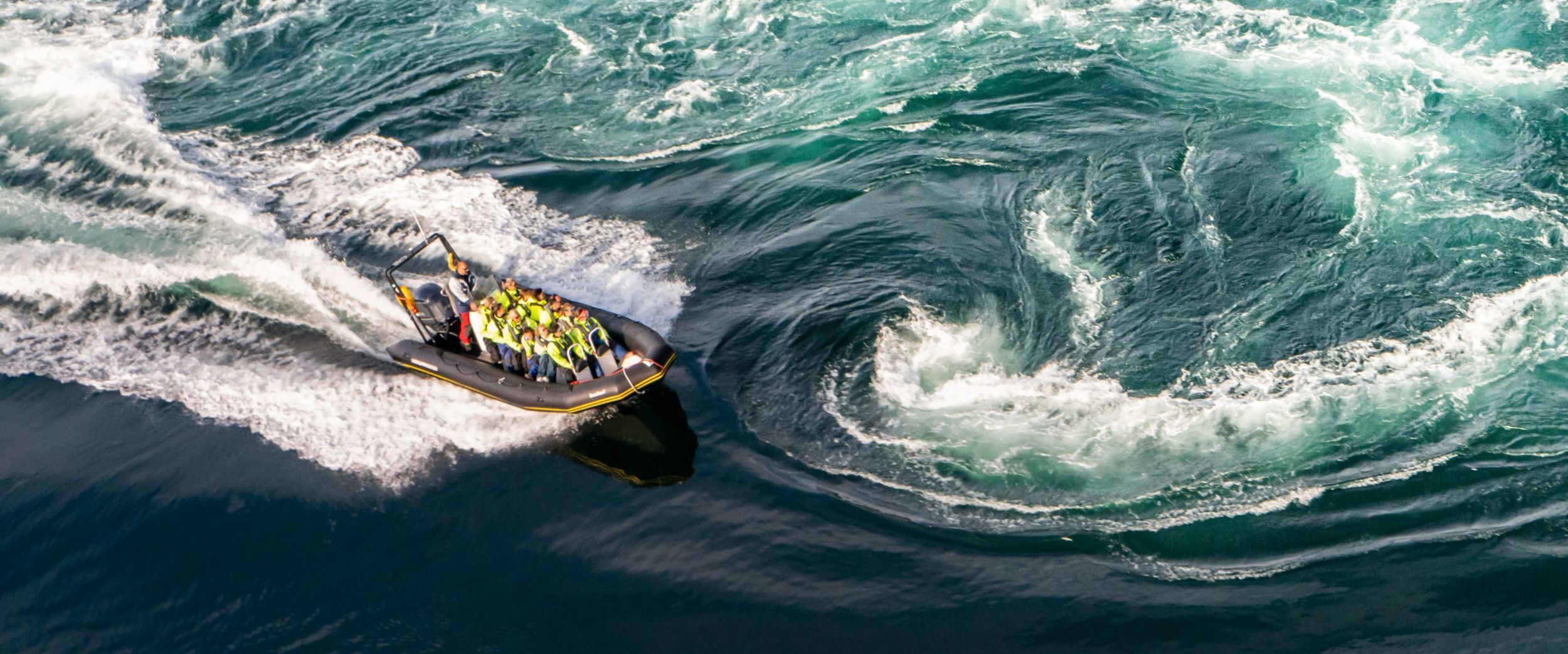 Rib in the worlds most powerful whirlpool, Saltstraumen, Photo: Meike Zylmann, Stellar Polaris