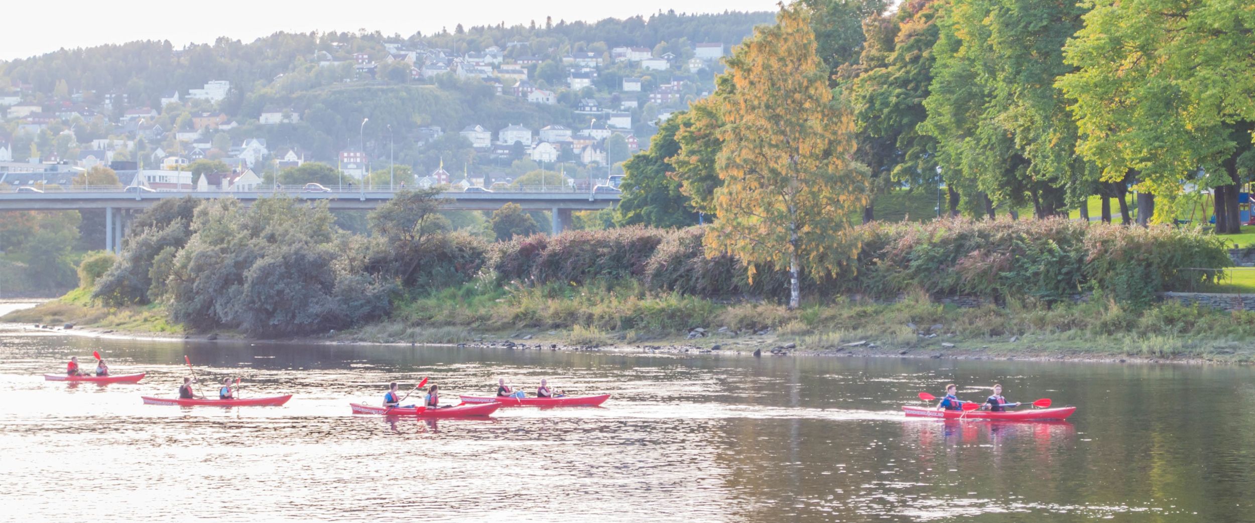 Kayaking in the sunrise