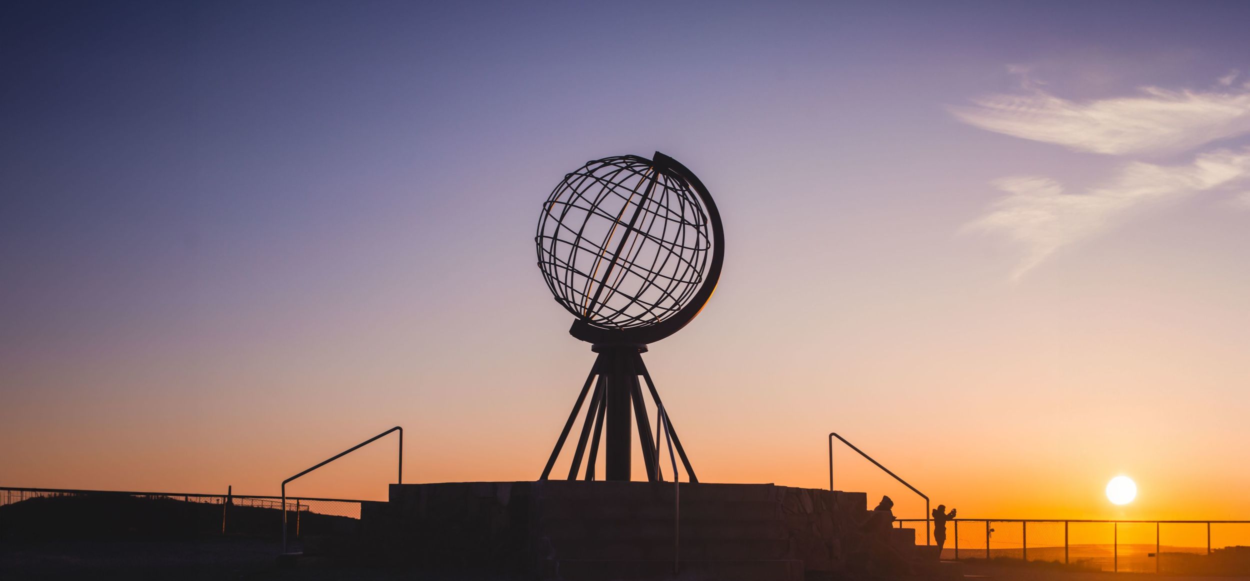 North Cape Plateau during midnight sun on Havila Voyages Excursion in Norway