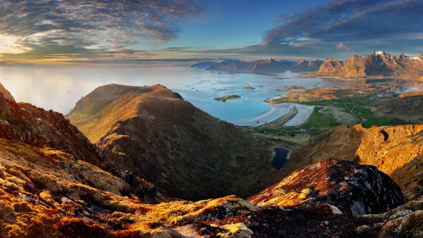 Lofoten in autumn light.