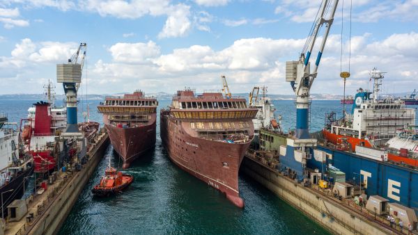 Ship launch of Havila Capella and Havila Castor