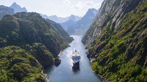 ship in trollfjord