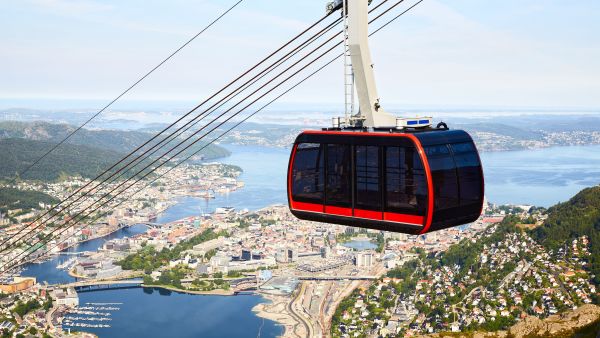 bergen mount ulriken cable car 
