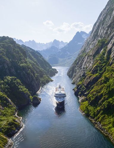 ship in trollfjord