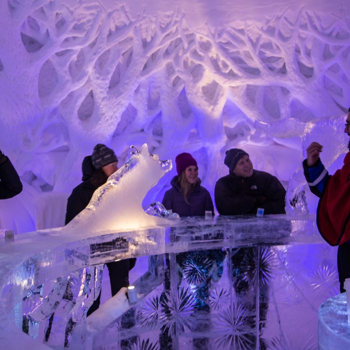 Ice bar at Kirkenes Snow Hotel