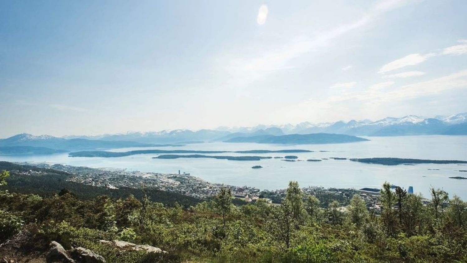 Molde seen from the mountain. 