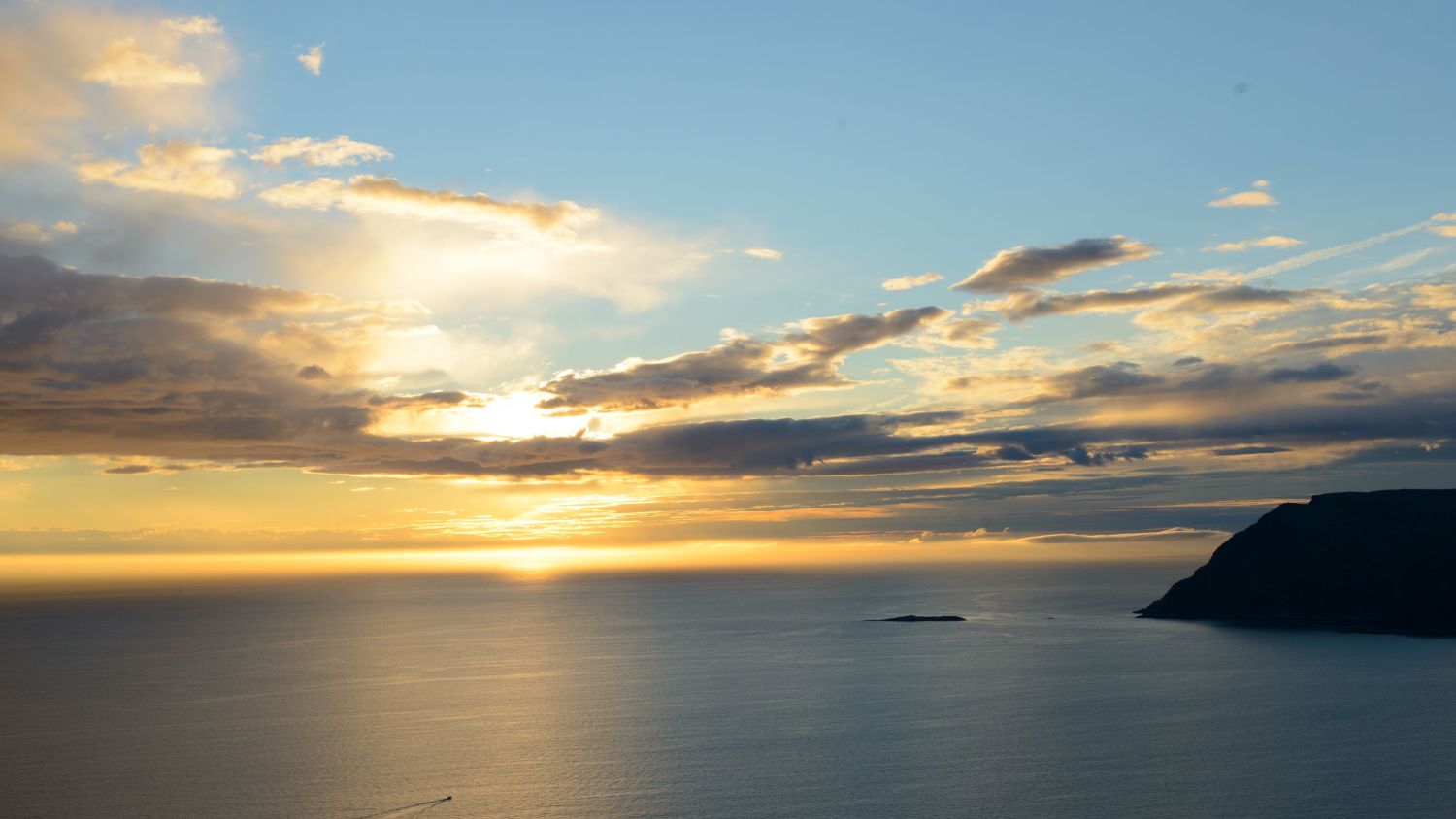 Sunset outside Havøysund