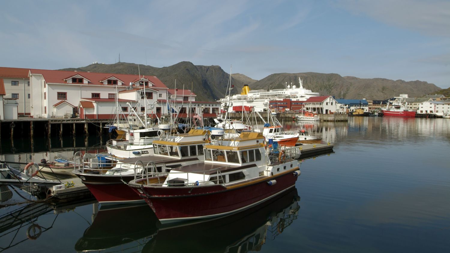 The harbour in Honningsvåg, Photo: Trym Ivar Bergsmo, nordnorge.com