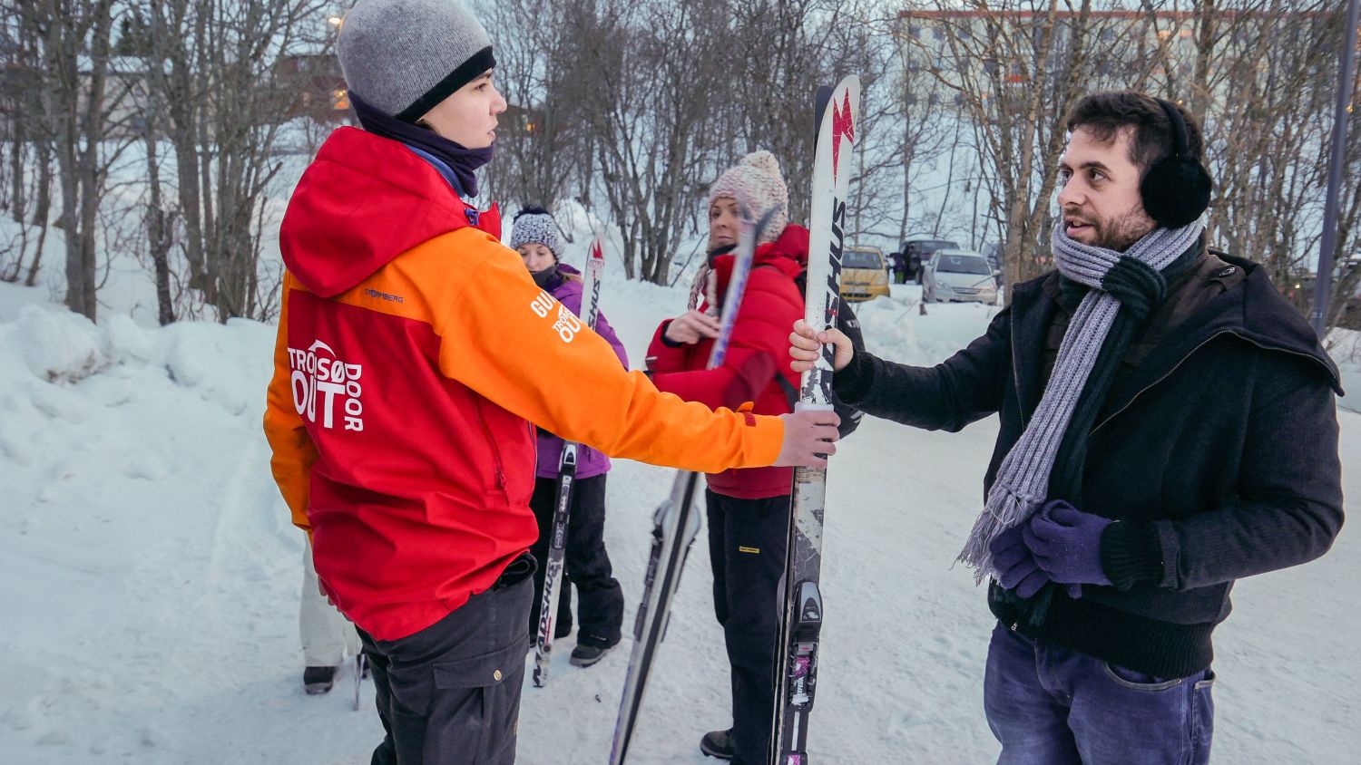 Cross-country skiing with Havila Voyages in TRomsø.