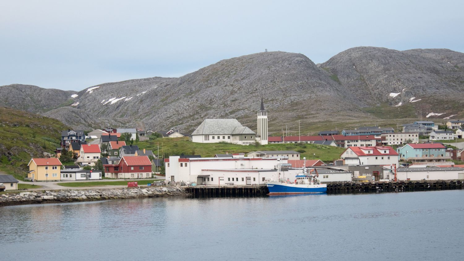 Port of Mehamn in Northern Norway. 