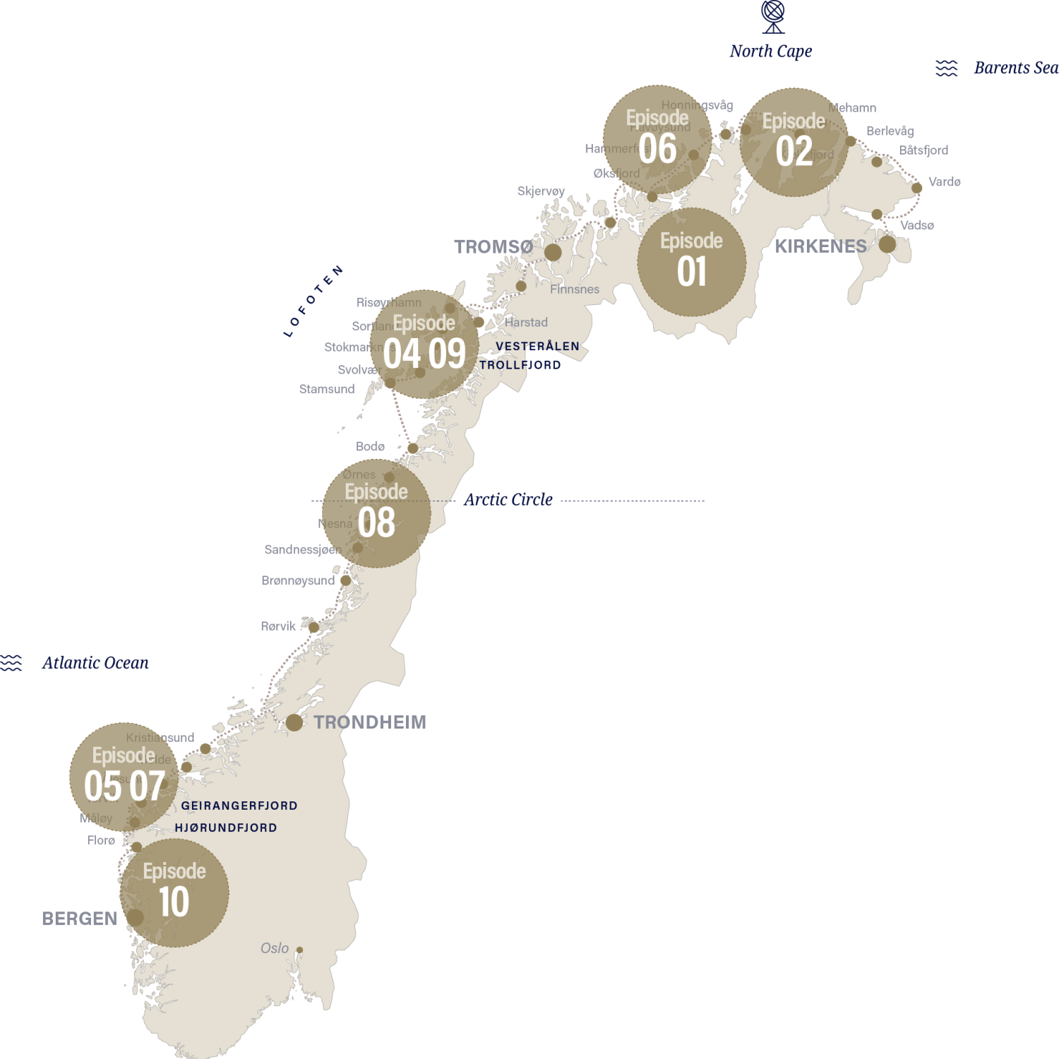 People of the North episode map