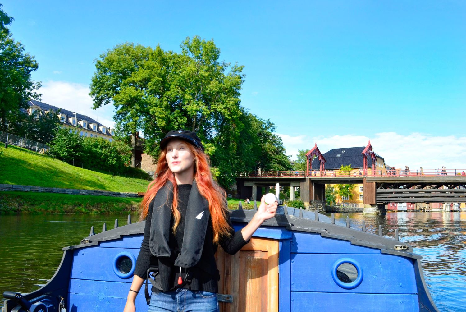 boating on Nidelva, Trondheim