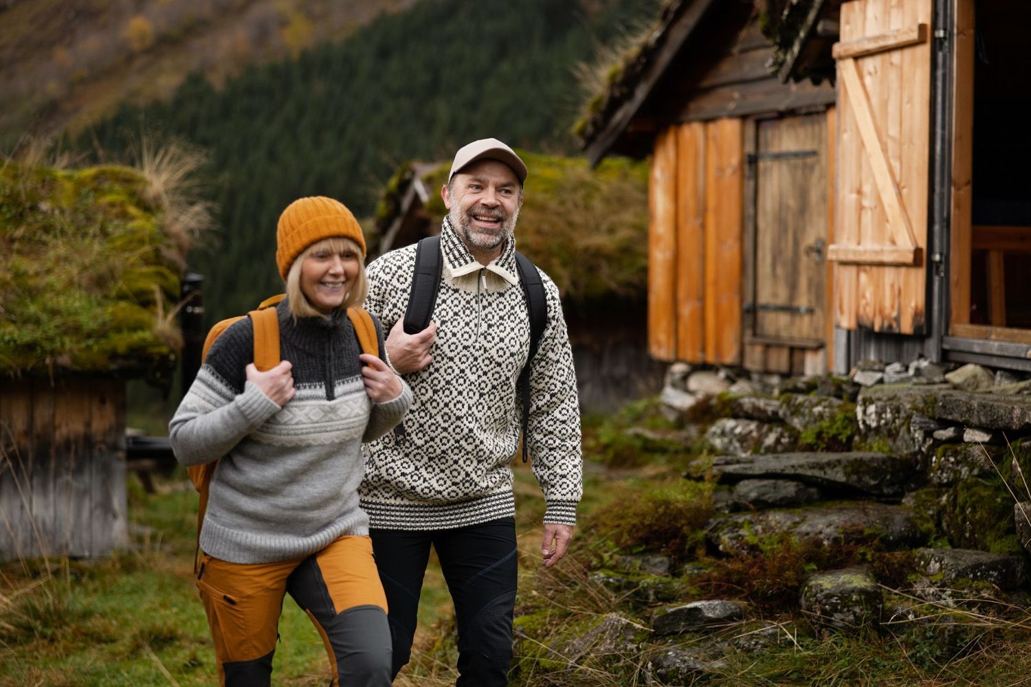 Hike to a mountain farm next to Hjørundfjorden. Photo: Havila Kystruten/Marius Beck Dahle