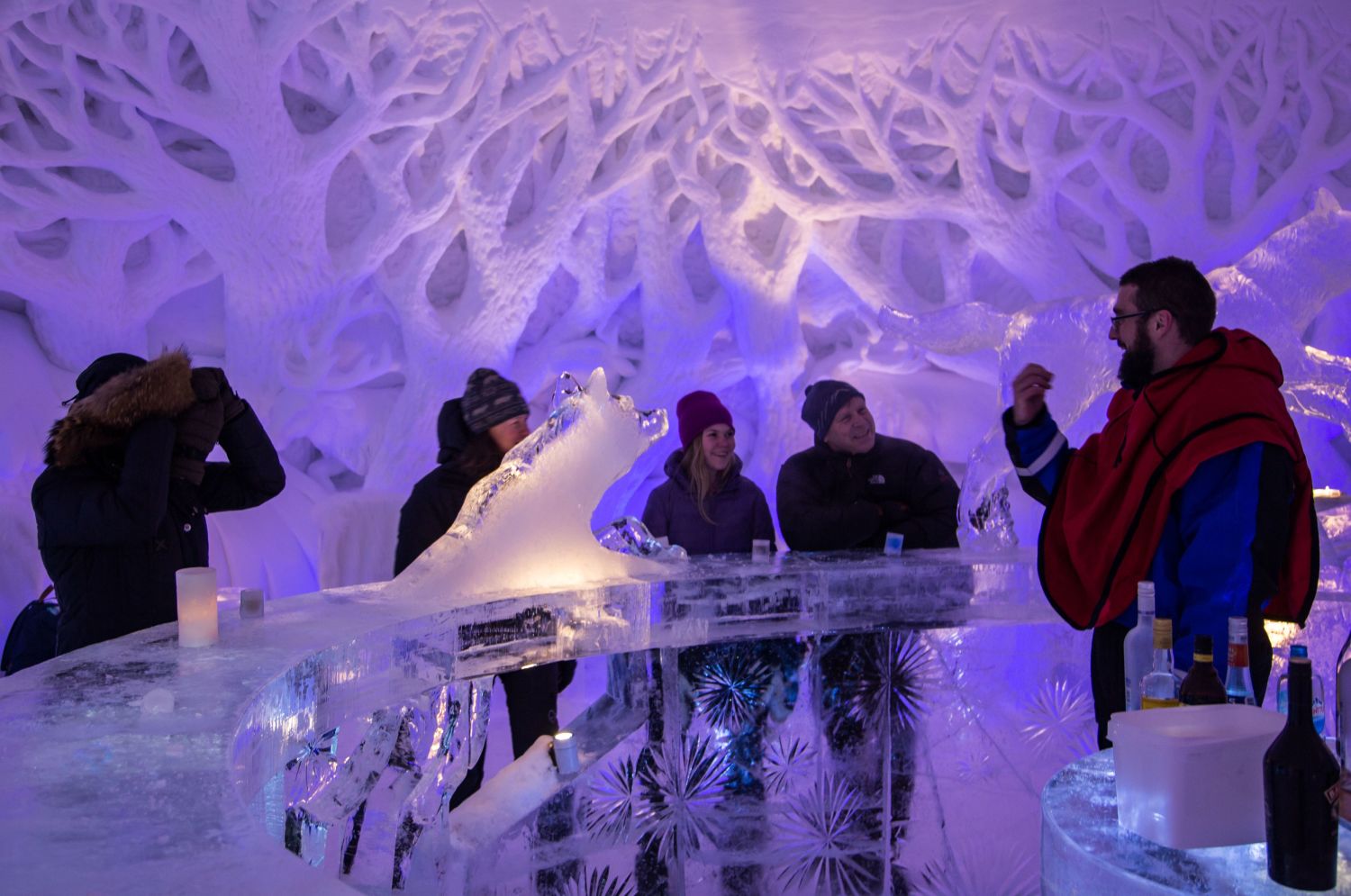 Ice bar at Kirkenes Snow Hotel