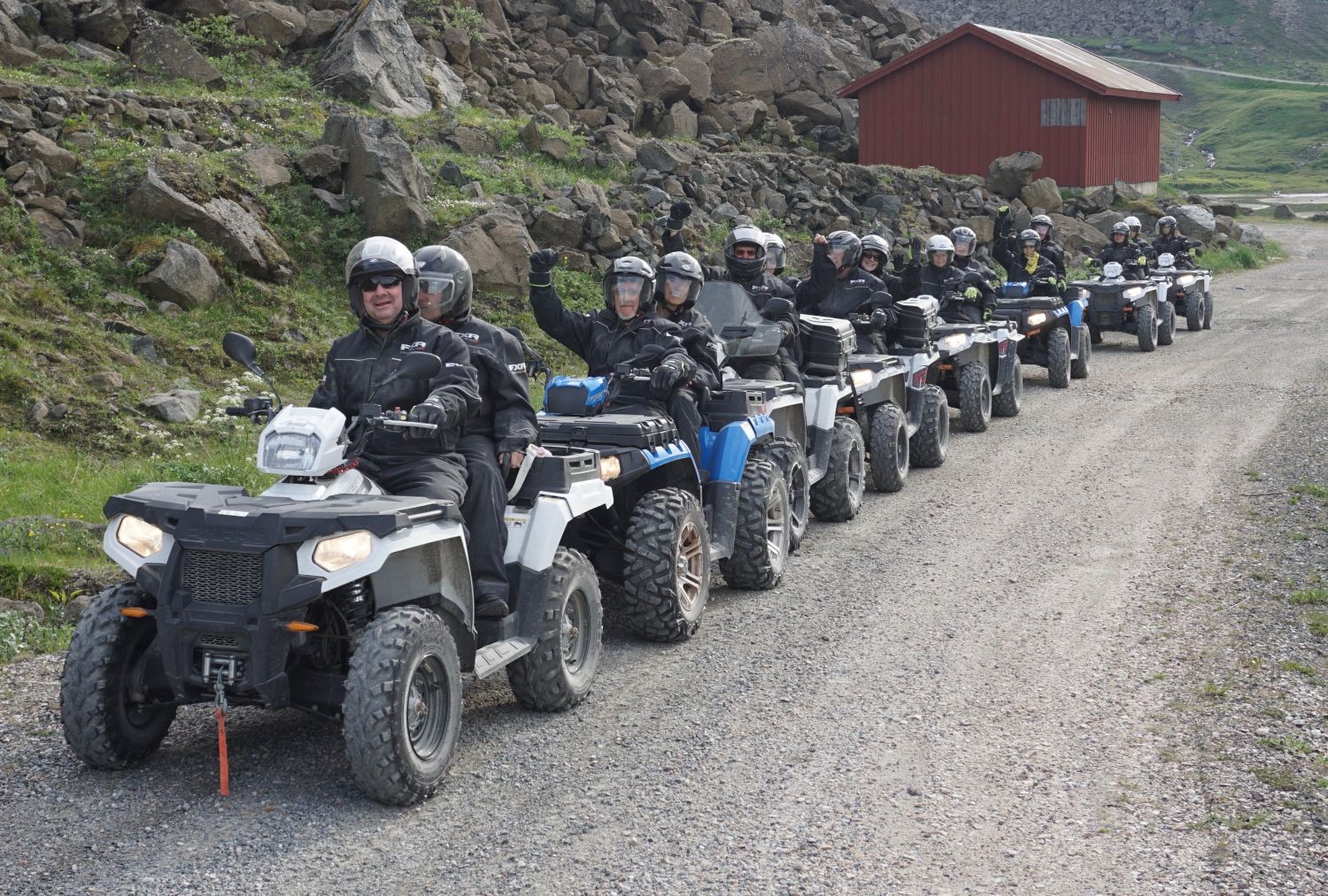 Quadbiking at the Northcape in the summer