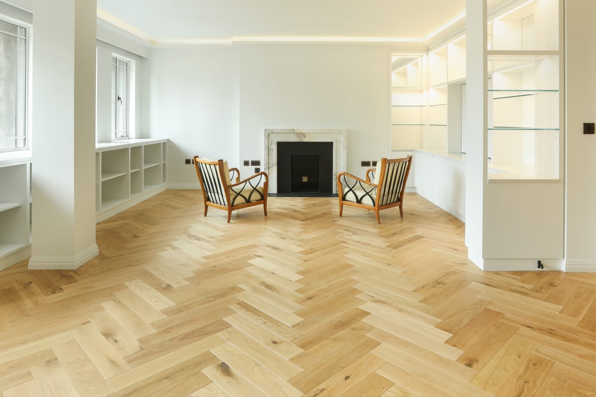 Honey coloured Cedro herringbone