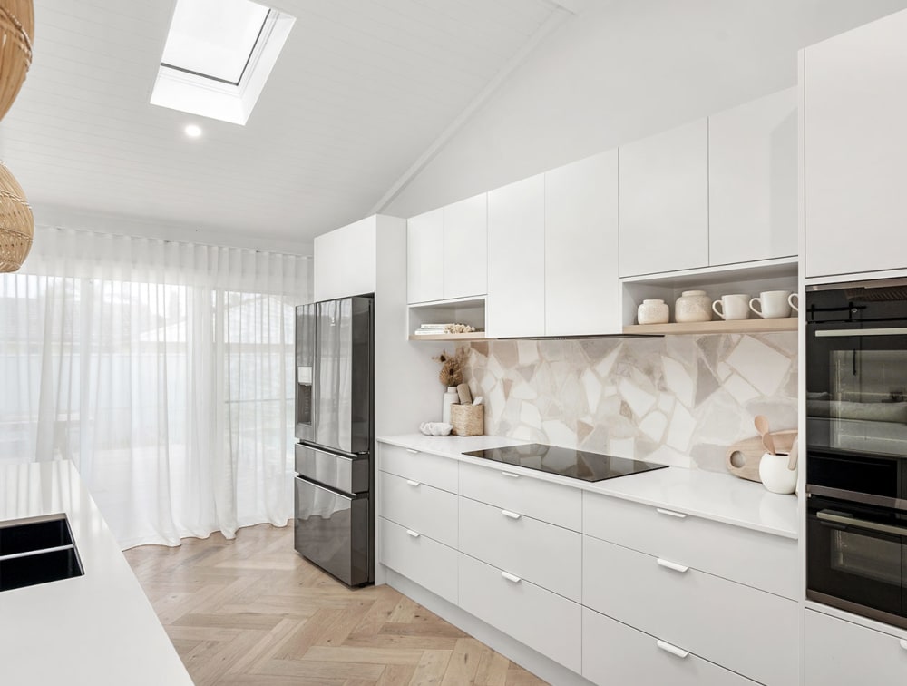 HW3573 Ryde Herringbone | The Caves Palms Kitchen