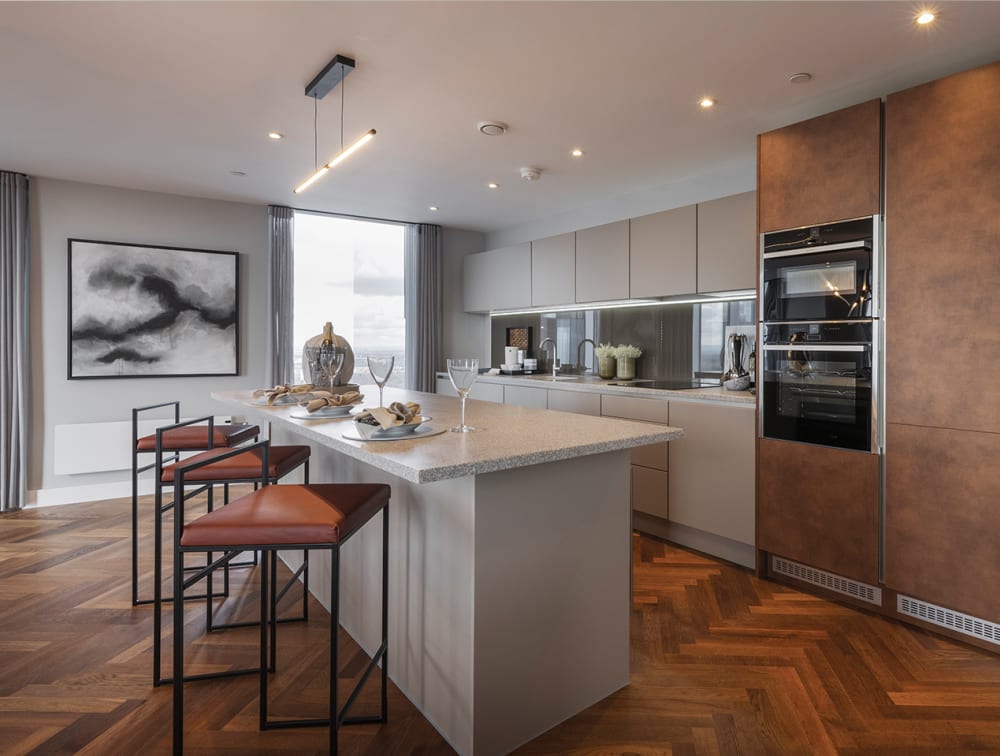 Deansgate Square Apartments, UK, Kitchen | HW16006 Bronzo Herringbone