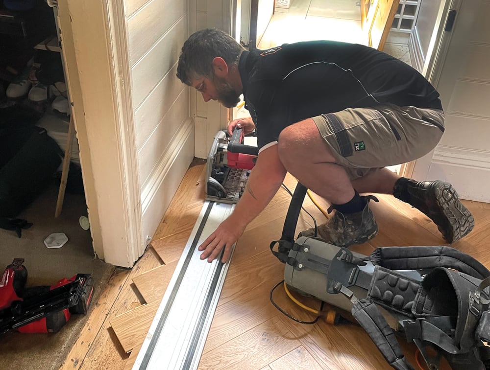 Timber Flooring installation with Havwoods' Shane Jones