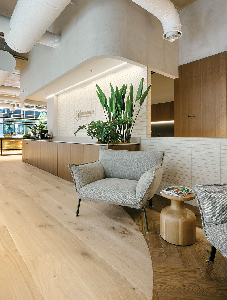 Havwoods South Yarra Showroom - Mentone Wide Plank and Arena Herringbone timber flooring