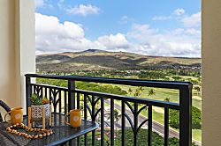 Beach Villas at Ko Olina O-1105 - The mountain views from the primary lanai for your morning coffee.