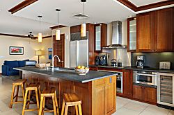 Beach Villas at Ko Olina O-1105 - Meal preparation is a pleasure with modern kitchen and large island space.