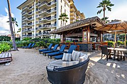 Beach Villas at Ko Olina O-1402 - Sink into the shaded cabana seating between swims.
