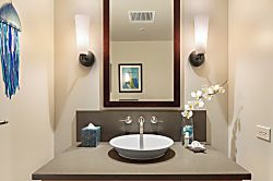 Beach Villas at Ko Olina O-1402 - Full bathroom with a single vanity.