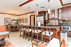 Beach Villas at Ko Olina O-521 - You will have bar seating and an open floor plan for entertaining.