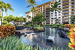 Beach Villas at Ko Olina O-521 - Wander the garden ponds on the way to the beach, palms mirrored in the still water.