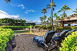 Beach Villas at Ko Olina O-521 - Chairs out on the sand, the ocean a short walk from the villas.