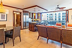 Beach Villas at Ko Olina O-521 - Enjoy a drink with the best views and generous space.