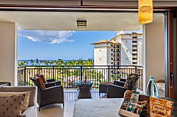 Beach Villas at Ko Olina O-603 - Kitchen opens into the lanai