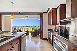 Beach Villas at Ko Olina O-603 - Spacious Kitchen to gather while enjoying the views